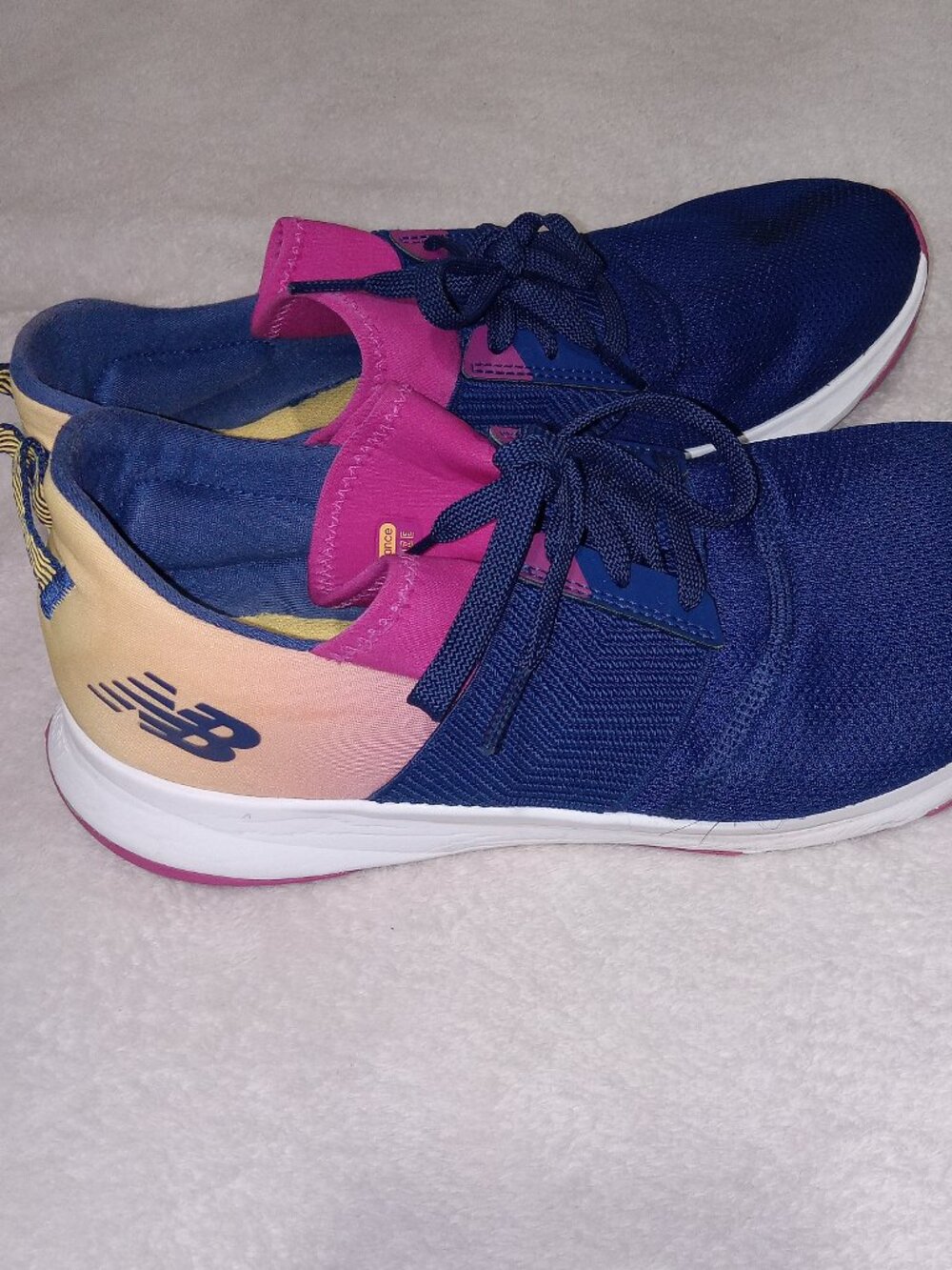 New Balance Nergize Sport DynaSoft Shoes Womens 10.5 Blue Pink WNRGOA3 - Picture 6 of 10